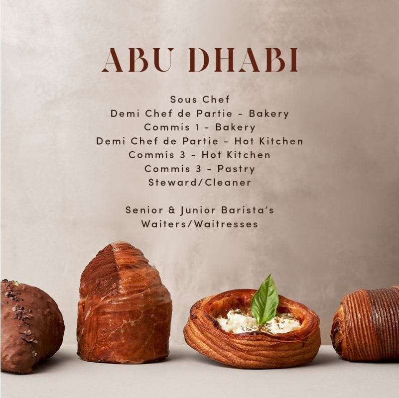 Career Opportunities at Flaky Pastry Abu Dhabi