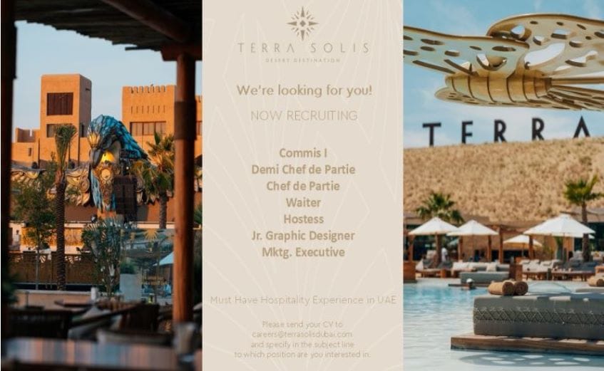 Job Openings at Terra Solis Dubai