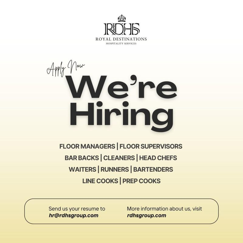 Hospitality Jobs in Dubai