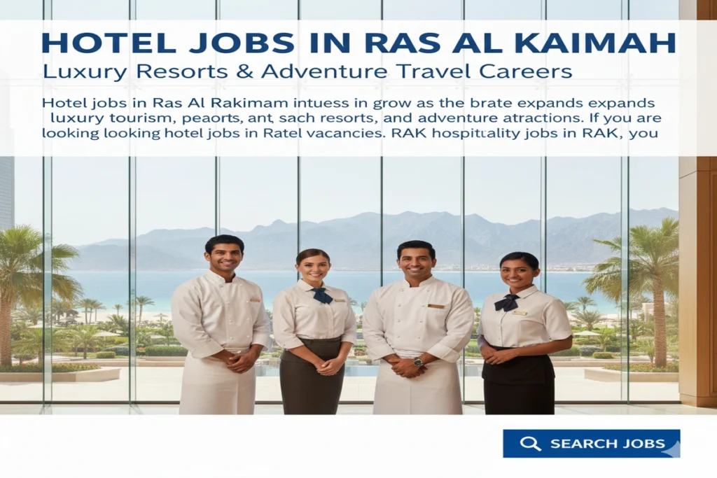 Hotel jobs in Ras Al Khaimah continue to grow as the emirate expands its luxury tourism, beach resorts, and adventure travel attractions. If you are looking for hotel jobs in Ras Al Khaimah, RAK hotel vacancies, or hospitality jobs in RAK,