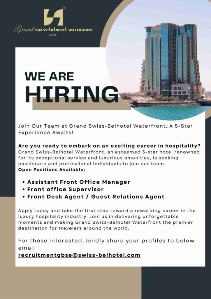 Grand Swiss Belhotel Waterfront jobs