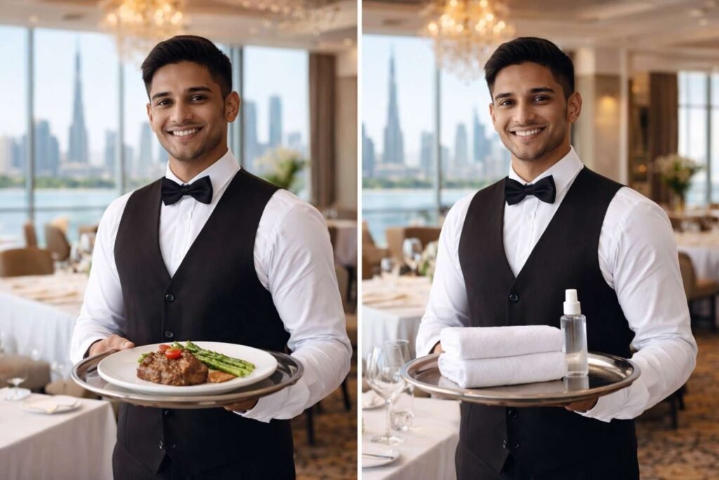 Hotel waiter jobs in Dubai for foreigners